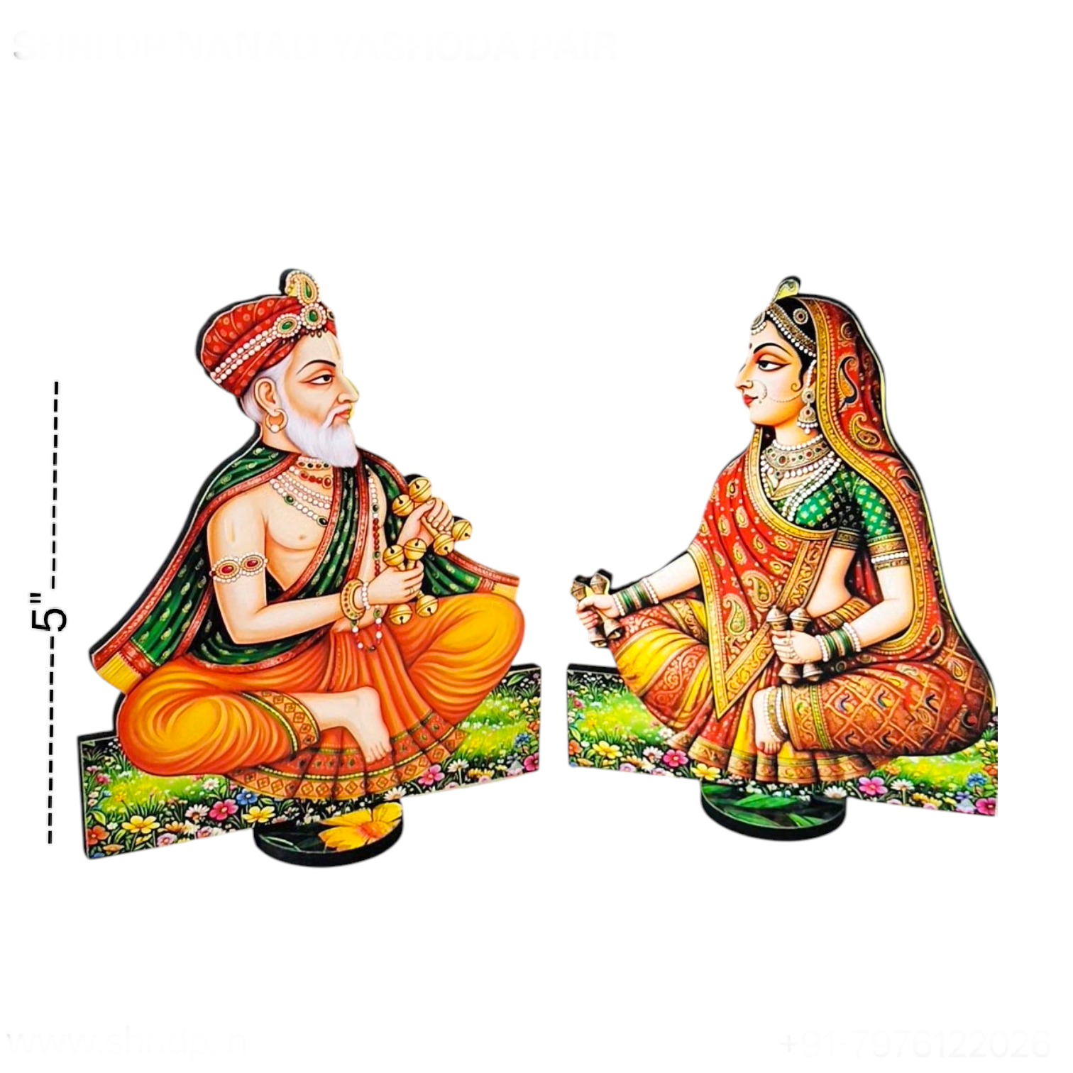 Sacred Nand Yashoda / Devki Vasudev for Laddu Gopal/ Shri nath ji Mandir (5 inch MDF Cut out) 3 Sacred Nand Yashoda / Devki Vasudev for Laddu Gopal/ Shri nath ji Mandir (5 inch MDF Cut out) - Image 3