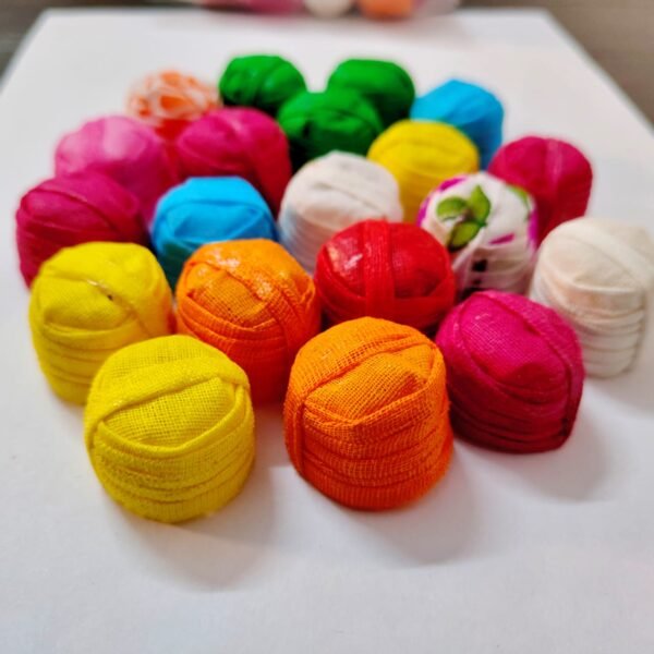 Shri DP Cotton Pagdi Set for Laddu Gopal Ji – 10 Assorted Vibrant Colors (Handcrafted) - Image 3