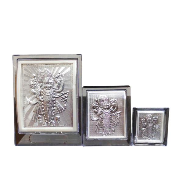Silver Shrinath ji Stand