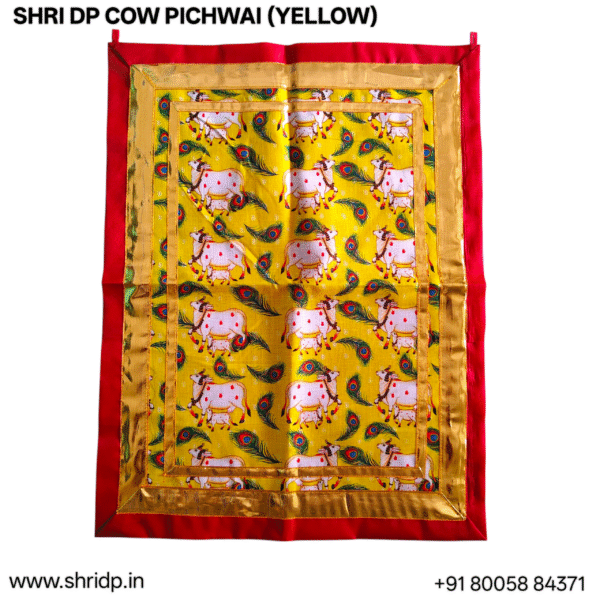 Exclusive White Cow Pichwai (4 Pattern) - Image 3