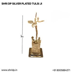 Silver plated tulsi ji