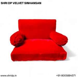 Sacred Red Velvet Sinhasan For Laddu Gopal ji/ Shrinath ji  & Other Idol - 6 No.