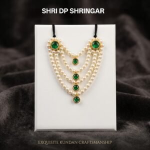 Green Stone Sacha Moti Mala ji